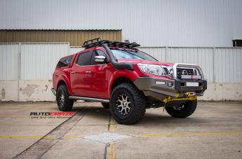 NISSAN NAVARA ADDICT MATTE BLACK MACHINED FACE